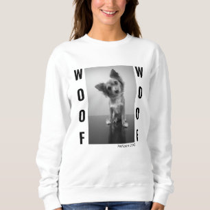 Cool Dog Photo Personalized Womens Sweatshirt