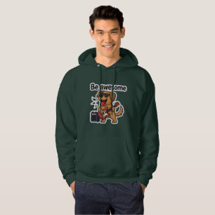 Cool Dog Rocking Guitar Sticker Be Awesome Vibes Hoodie