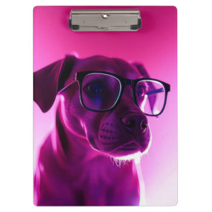 Cool Dog with Sunglasses Clipboard