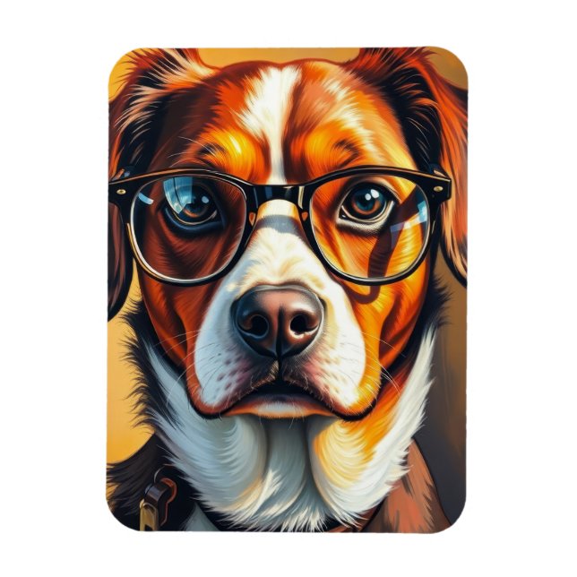 Cool Dog with Sunglasses Magnet (Vertical)
