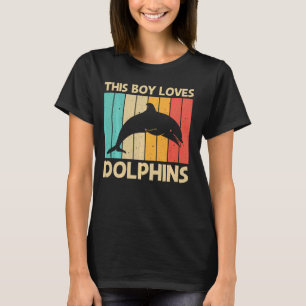 Cool Dolphin For Boys Kids Dolphins Beluga Whale S T-Shirt