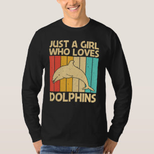 Cool Dolphin For Girls Mum Ocean Animal Dolphin T-Shirt