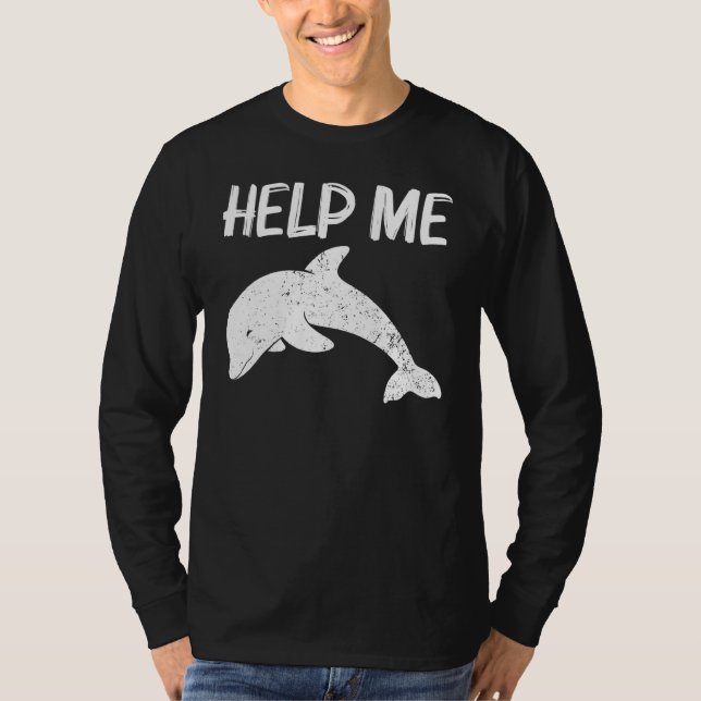 Cool Dolphin For Men Women Bottlenose Dolphin Anim T-Shirt (Front)