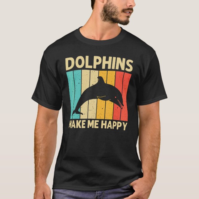 Cool Dolphin For Men Women Dolphins Beluga Whale S T-Shirt (Front)