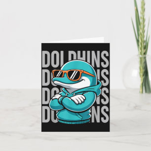 Cool Dolphin Gift For Men Women Boys Girls Kids  Card