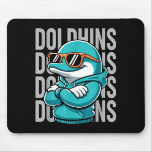Cool Dolphin Gift For Men Women Boys Girls Kids  Mouse Pad