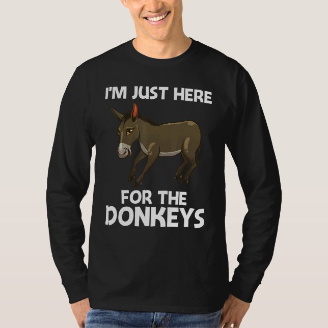 Cool Donkey For Men Women Mule Donkey  Safari Anim T-Shirt (Front)