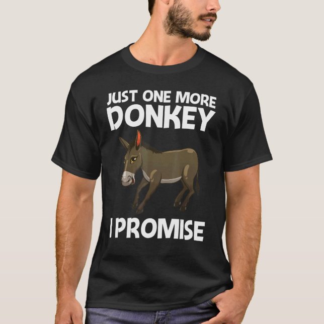 Cool Donkey For Men Women Mule Donkey  Safari Anim T-Shirt (Front)