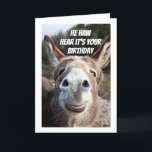 **COOL DONKEY SAYS "HAPPY BIRTHDAY" BROTHER CARD<br><div class="desc">THIS DONKEY IS SO READY TO SAY "HAPPY  BIRTHDAY" FOR YOU TO THE PERSON IN YOUR LIFE THAT YOU HOLD SO VERY SPECIAL IN YOUR HEART ALL YEAR LONG!  THANKS FOR STOPPING BY ONE OF MY EIGHT STORES!</div>