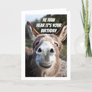 **COOL DONKEY SAYS "HAPPY BIRTHDAY" DAD CARD