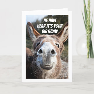 **COOL DONKEY SAYS "HAPPY BIRTHDAY" DAD CARD