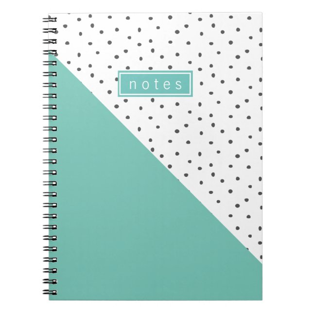 Cool Doodle Colour Block Retro 90's Pattern Notebook (Front)