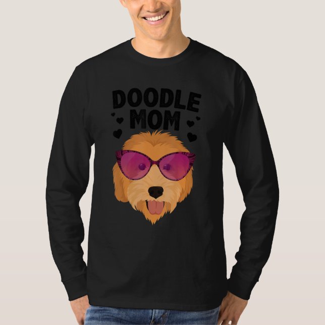 Cool Doodle Mom For Women Girls Mama Golden Doodle T-Shirt (Front)