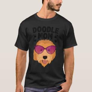 Cool Doodle Mum For Women Girls Mama Golden Doodle T-Shirt