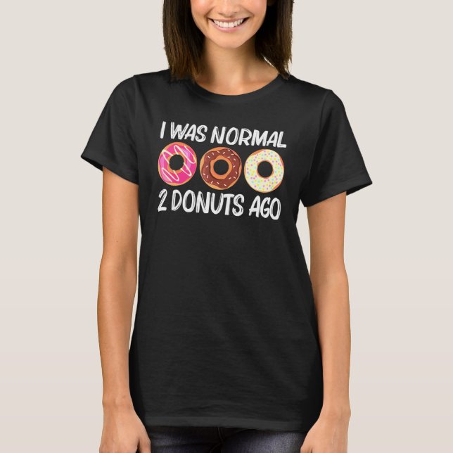Cool Doughnut Art For Men Women Sugar Glazed Choco T-Shirt (Front)