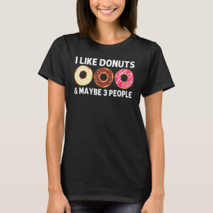 Cool Doughnut Art For Men Women Sugar Glazed Choco T-Shirt