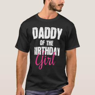 Cool Doughnut Dab Dad Of The Birthday Girl Birthda T-Shirt