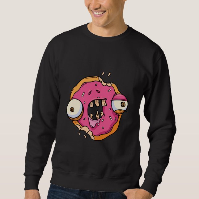 Cool Doughnut Zombie Sweatshirt (Front)