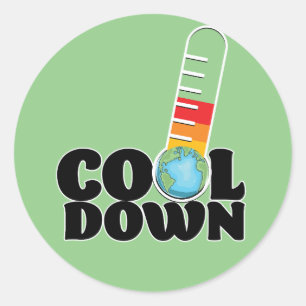 Cool Down Classic Round Sticker