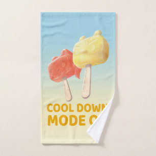 Cool Down Mode On: Iron T & Bunny Girl Popsicles Bath Towel Set