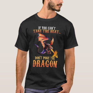 Cool Dragon Flame Spewing Flying Mythical Creature T-Shirt