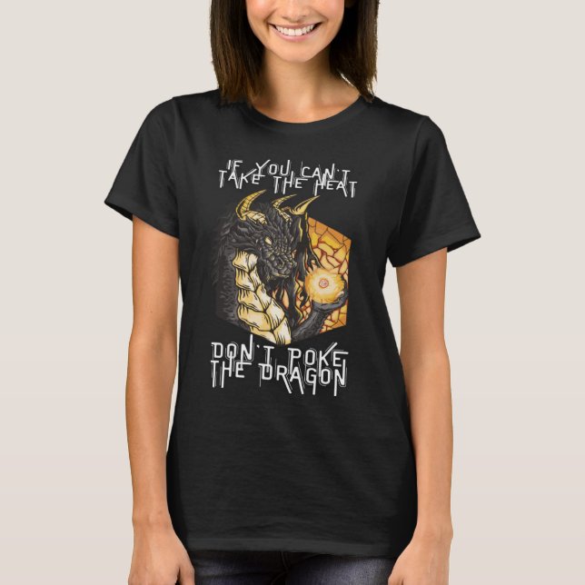 COOL DRAGON FLAME WINGS OF FIRE FLYING SPEWING MYT T-Shirt (Front)