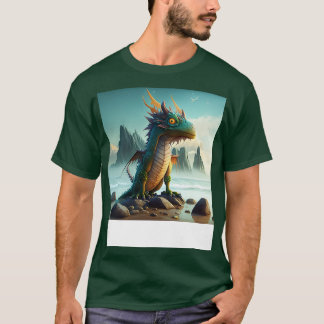 Cool dragon on the beach T-Shirt