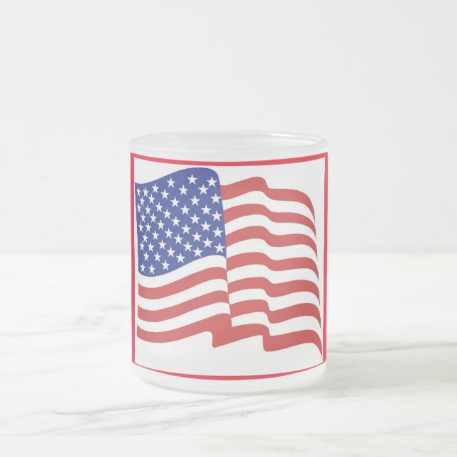 Cool Drink Frosted Glass Coffee Mug (Center)