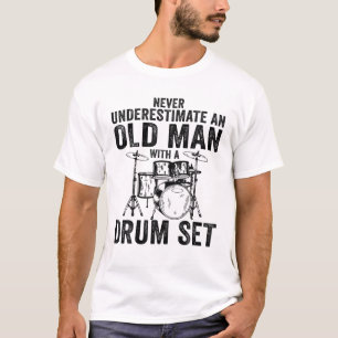 Cool Drummer Art For Percussionist Player Drumming T-Shirt