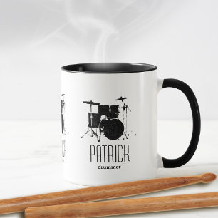 Cool drums personalised mug