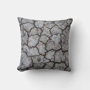 Cool Dry Cracked Earth During a Drought Cushion