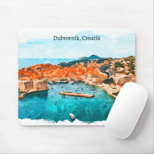 Cool Dubrovnik Croatia Adria Coast Panorama View Mouse Pad