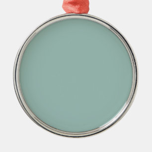 Cool Duck egg blue - add own text, image, design Metal Tree Decoration