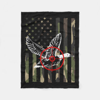 Cool Duck Hunting Design For Men Women Wildlife Du Fleece Blanket