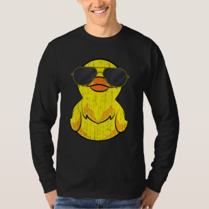 Cool Duckie Sunglasses Duckling Funny Ducky Rubber T-Shirt