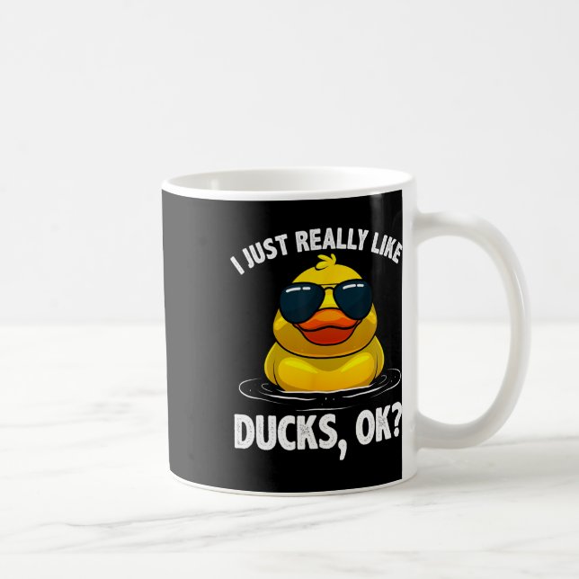Cool Ducks For Men Women Duck Lovers Owner Duck Hu Coffee Mug (Right)