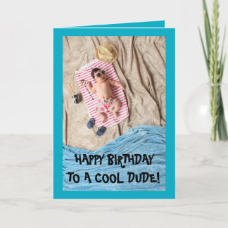 COOL DUDE BIRTHDAY CARD
