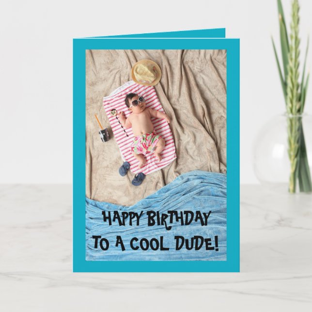 COOL DUDE BIRTHDAY CARD (Front)