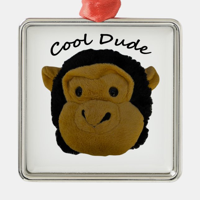 Cool Dude Metal Tree Decoration (Front)