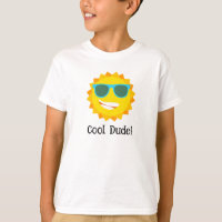 "Cool Dude!" Sunshine Cartoon T-shirt for Boy