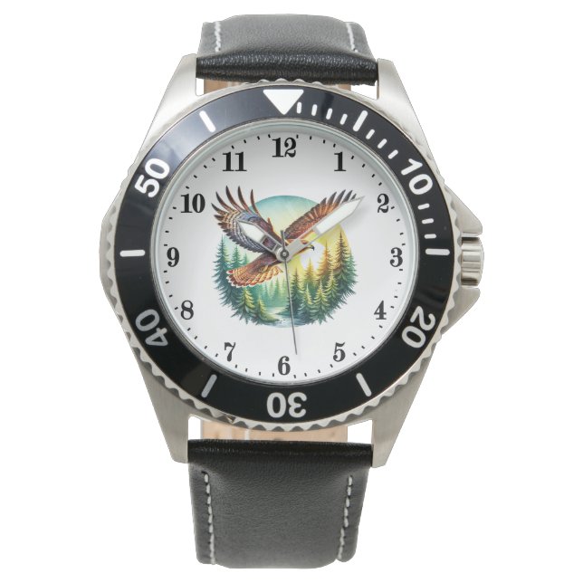 Cool eagle bird lovers men Watch (Front)