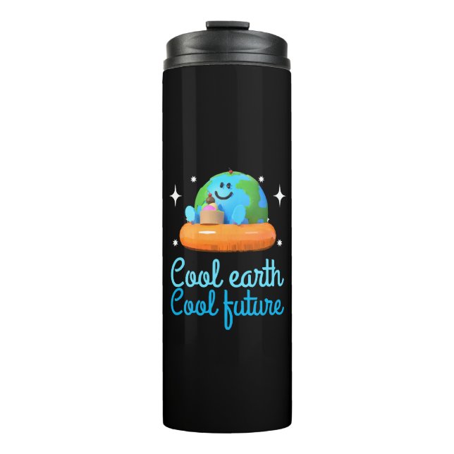 Cool earth, Cool future - Earth Thermal Tumbler (Front)