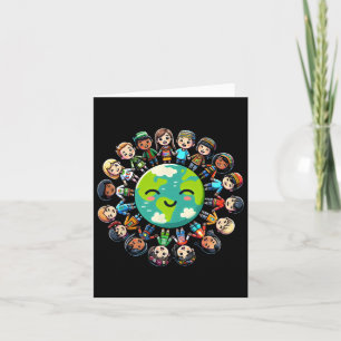 Cool Earth Day 2025 Tee Children Parents Teacher E Card