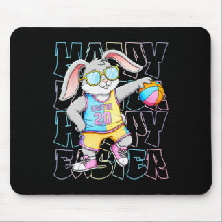 Cool Easter Bunny Sketll Happy Easter For Kids Adu Mouse Pad