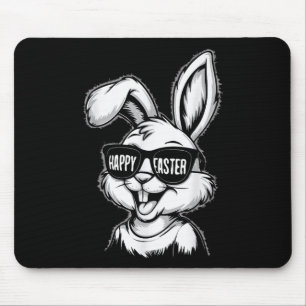 Cool Easter Bunny With Shades Happy Easter Kids Bo Mouse Pad