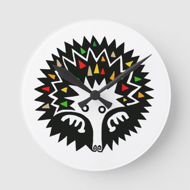 Cool ECHIDNA - Wildlife Australia - Nature Round Clock (Front)