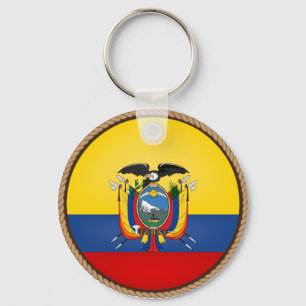 Cool Ecuador Flag Seal Key Ring