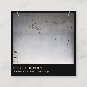 Cool Edgy Rustic Necklace Display Square Square Square Business Card