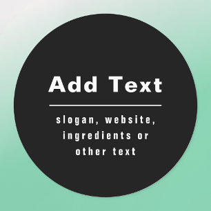 Cool Editable Brand Name Black White Waterproof