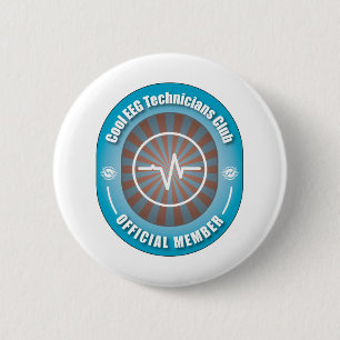 Cool EEG Technicians Club 6 Cm Round Badge